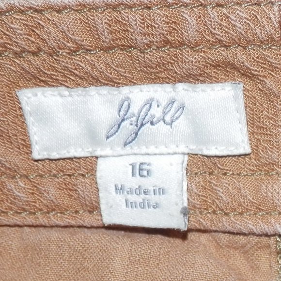 J Jill 16 Camel Fawn Genuine Fit Capris Pants H421 - Picture 8 of 8